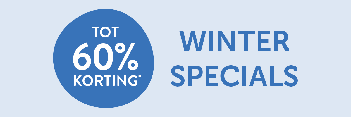 Specials tot 60% korting