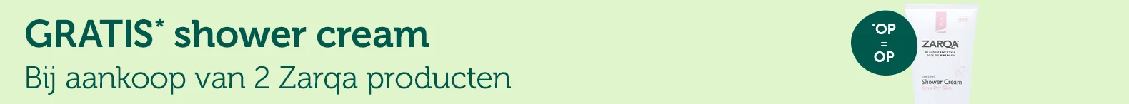 Gratis zarqa shower cream cadeau