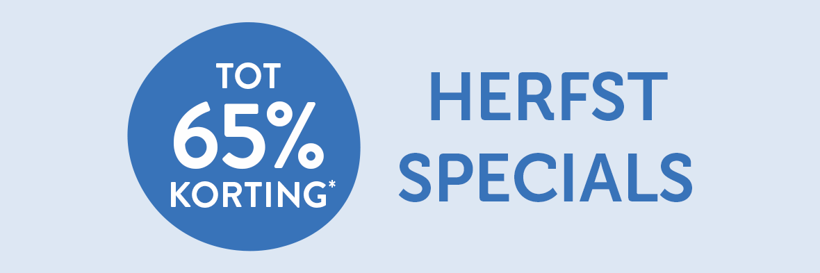 Herfst specials tot 60% korting