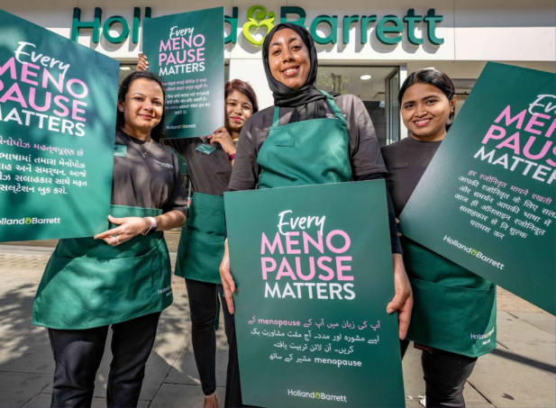People supporting menopause campaign