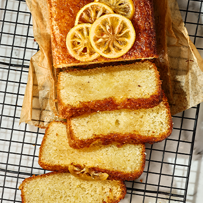Gluten free lemon drizzle cake