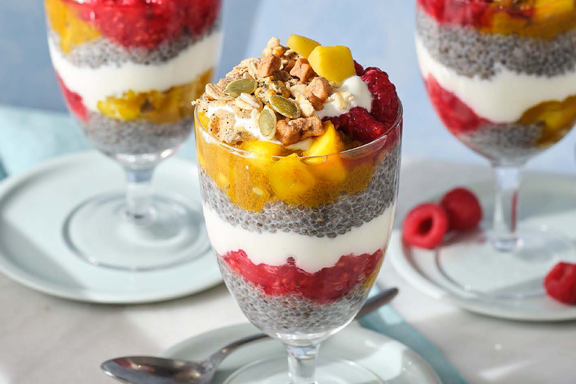 Gluten free mango chia pudding