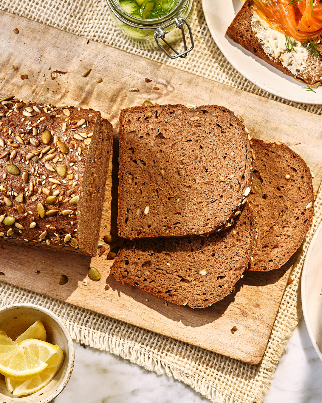 Gluten-free buckwheat and teff loaf