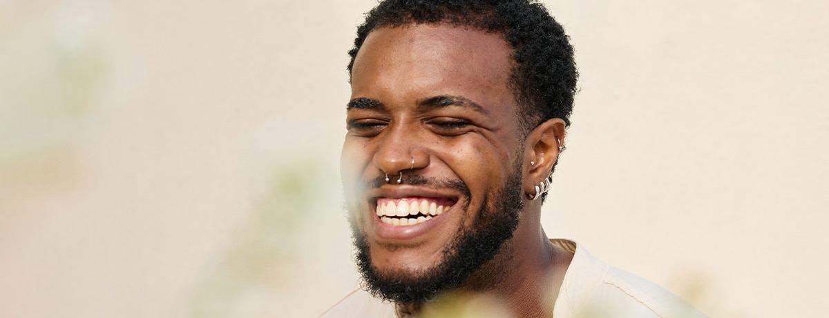 Man smiling at the camera