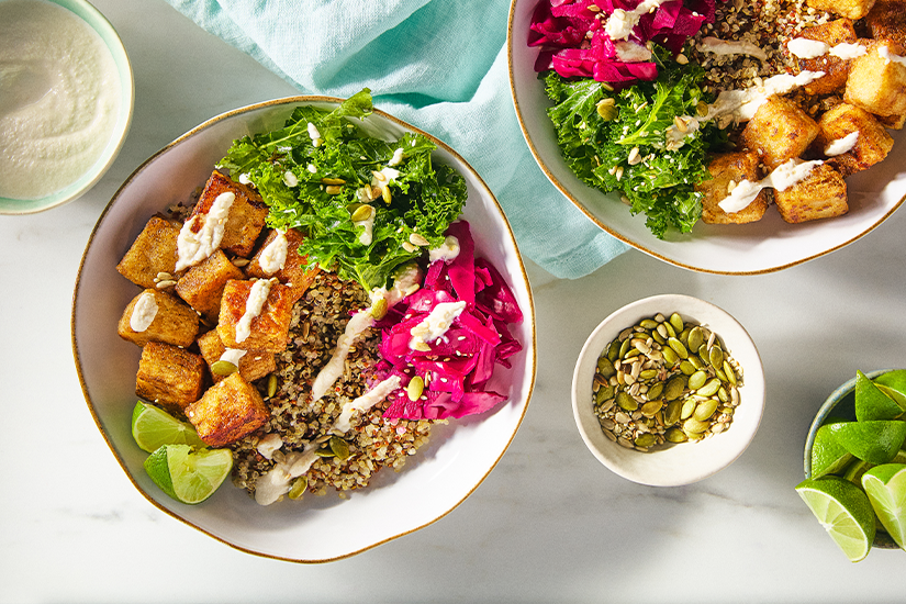 Fava tofu salad