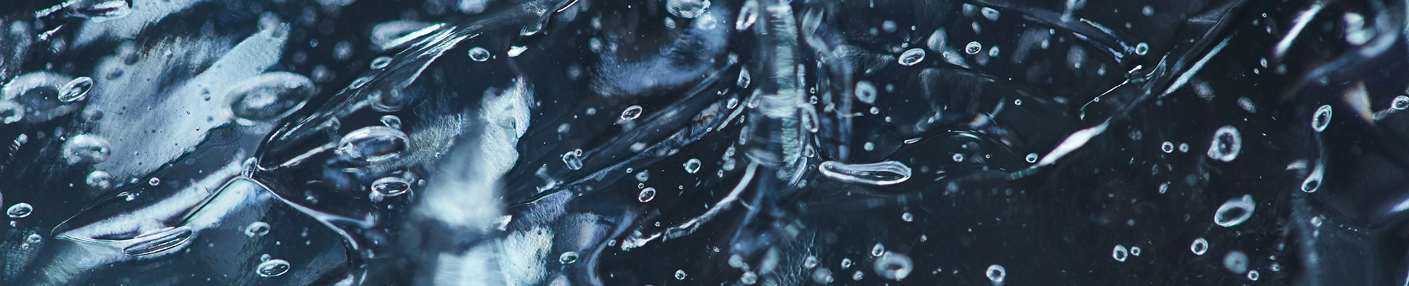Macro shot of water droplets