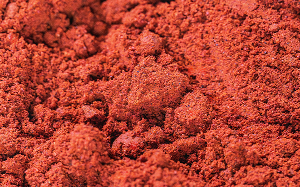 macro shot of saffron powder