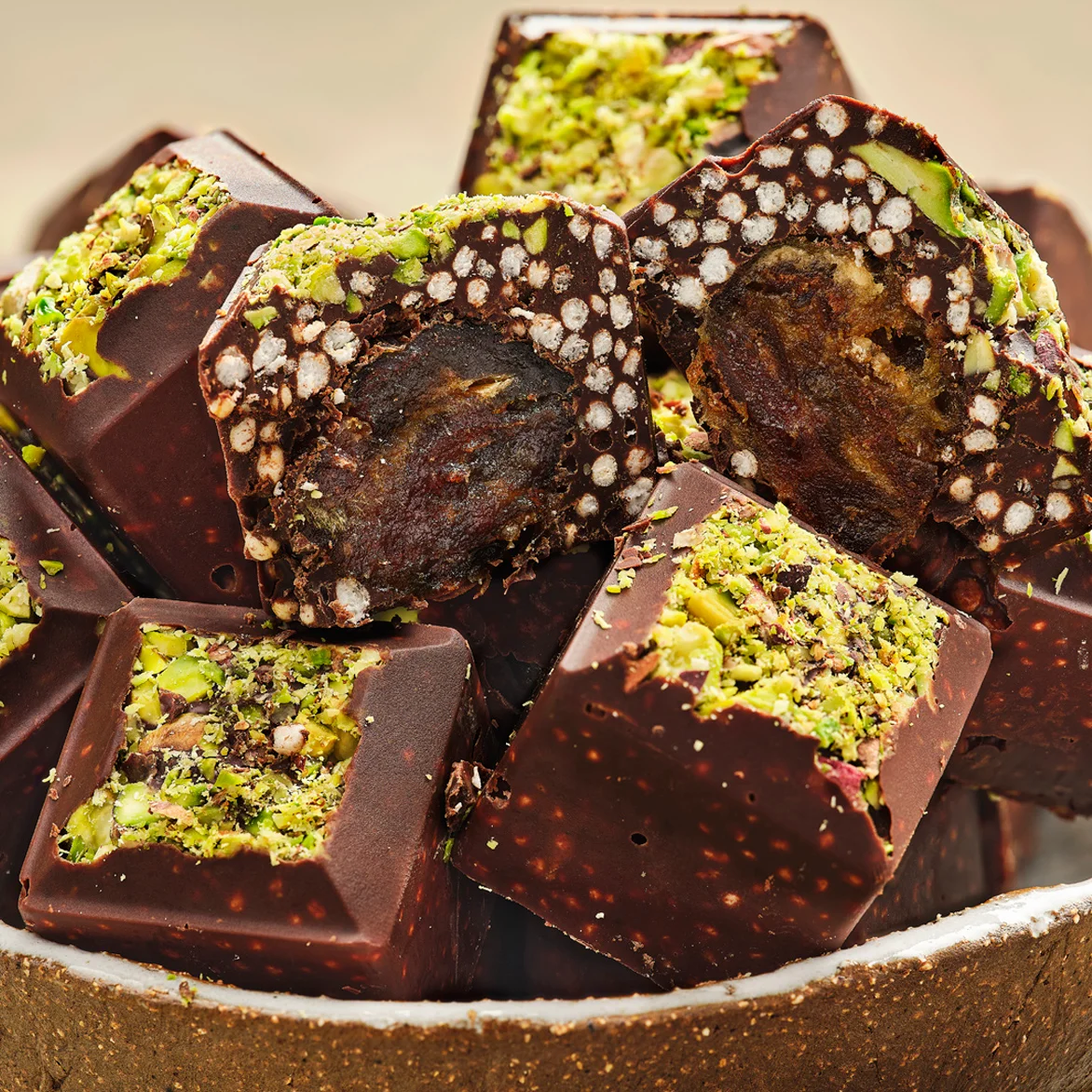 macro quinoa pistachio bites