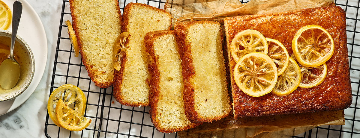 Gluten free lemon drizzle cake