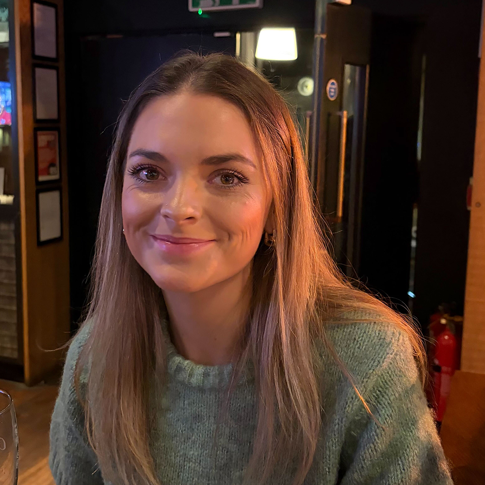 Annabel Francis smiling at photo