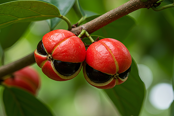 Close up of guarana plant