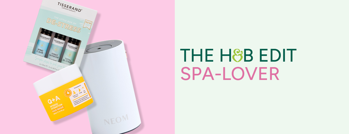 Selection spa products on pink background