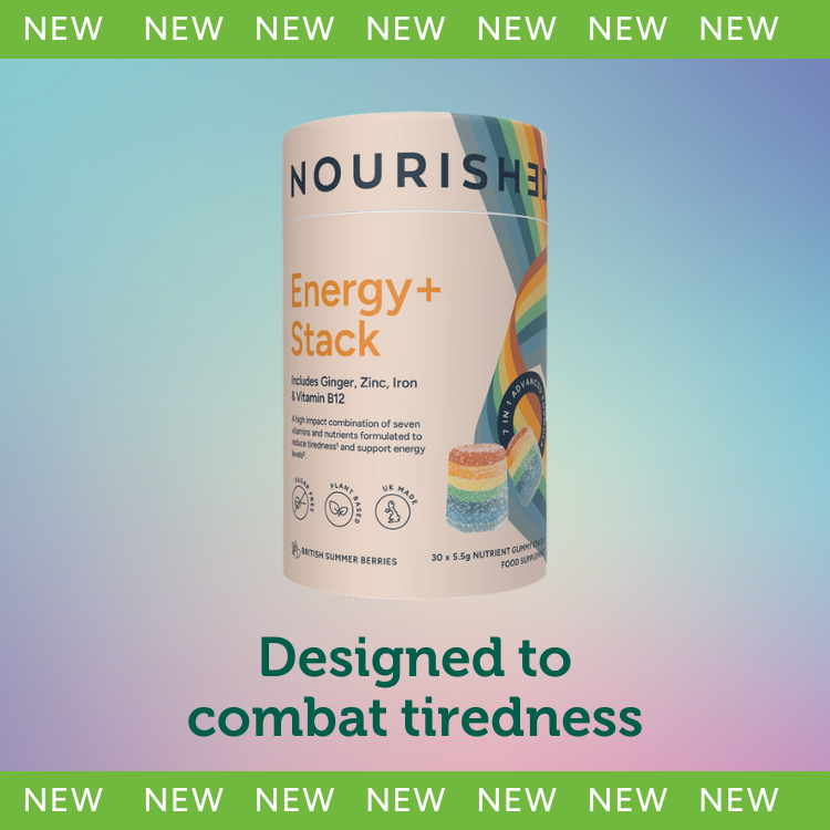 Energy product sitting on a gradient background