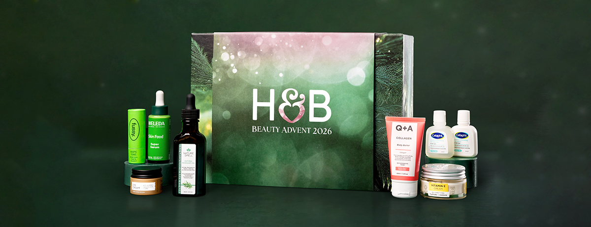 Selection of H&B products besides H&B box