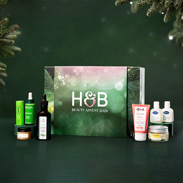 Selection of HB products next to advent calendar