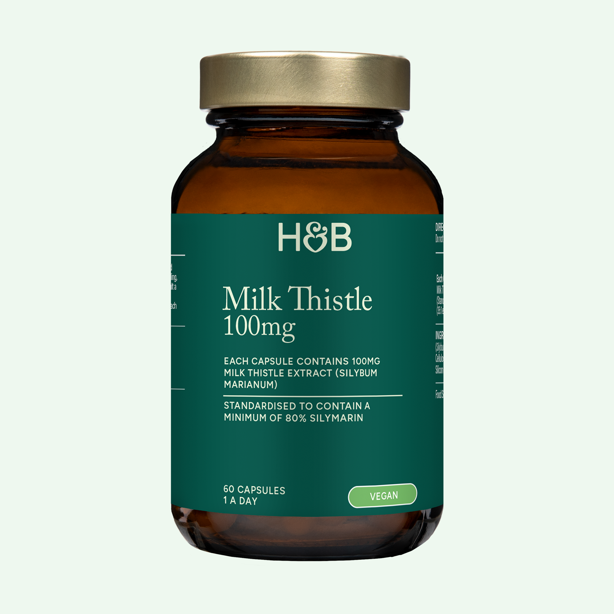 Milk Thistle on white background