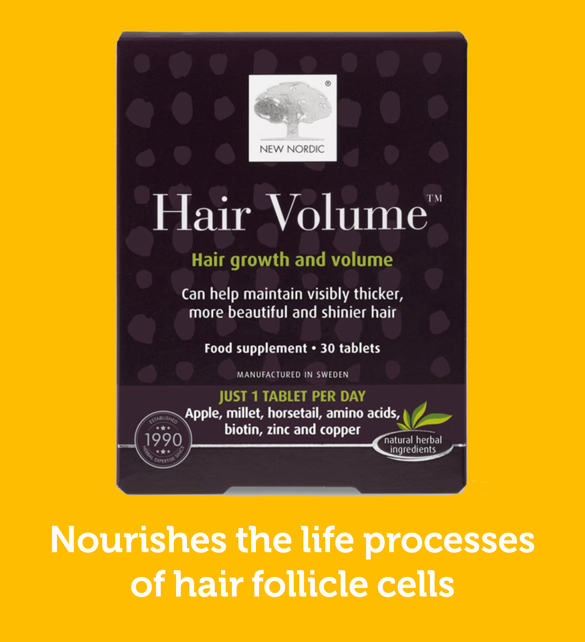 Nourishes the life processes of hair follicile cells