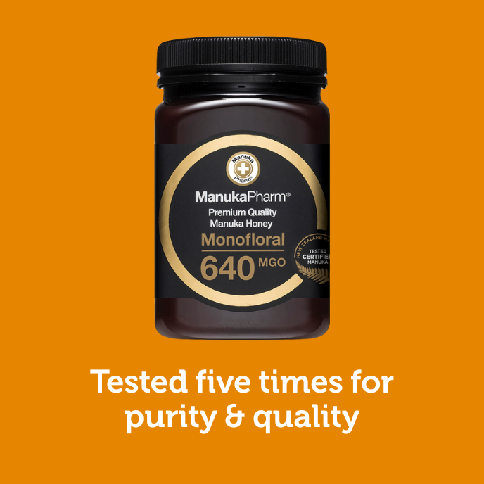 Immunity product on orange background