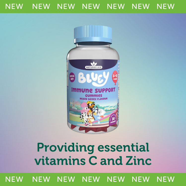 Immunity product sitting on gradient background