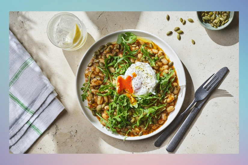 Egg and chickpeas
