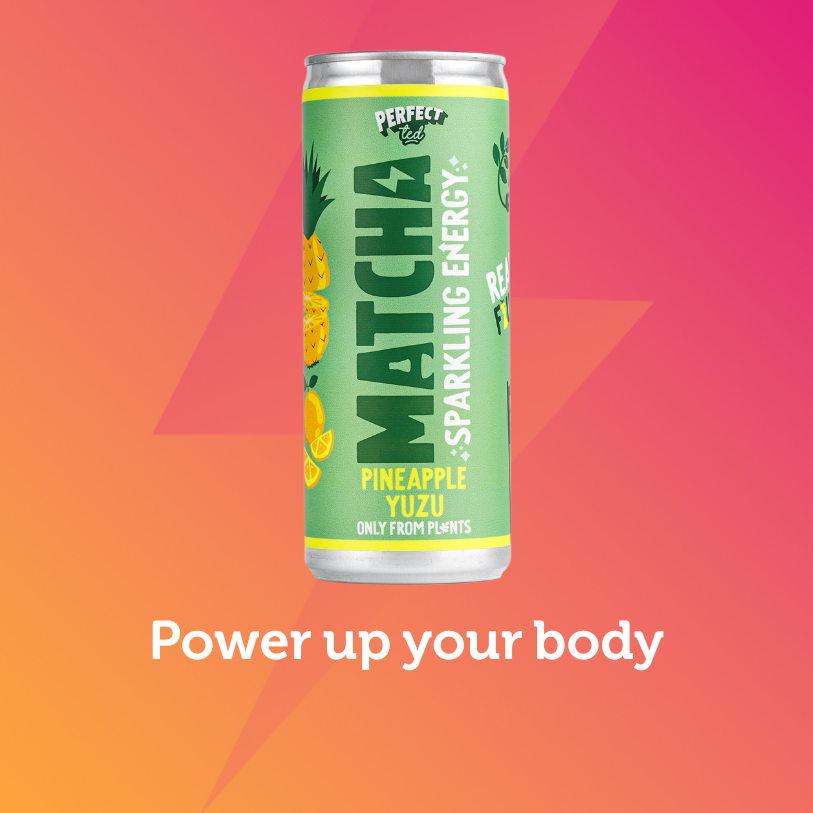 Can of perfect ted on pink grad background