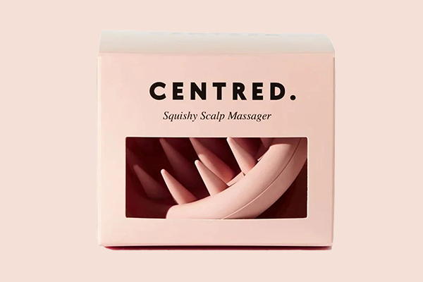 Squishy scalp massager