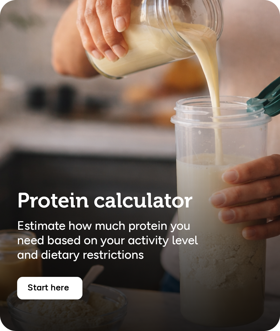 Estimate how much protein you need daily
