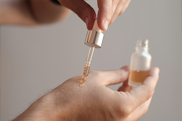 beauty serum being applied on skin