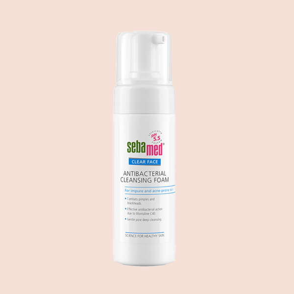 Skincare beauty product on a pink background