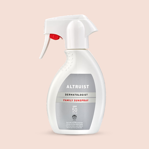 Skincare beauty product on a pink background