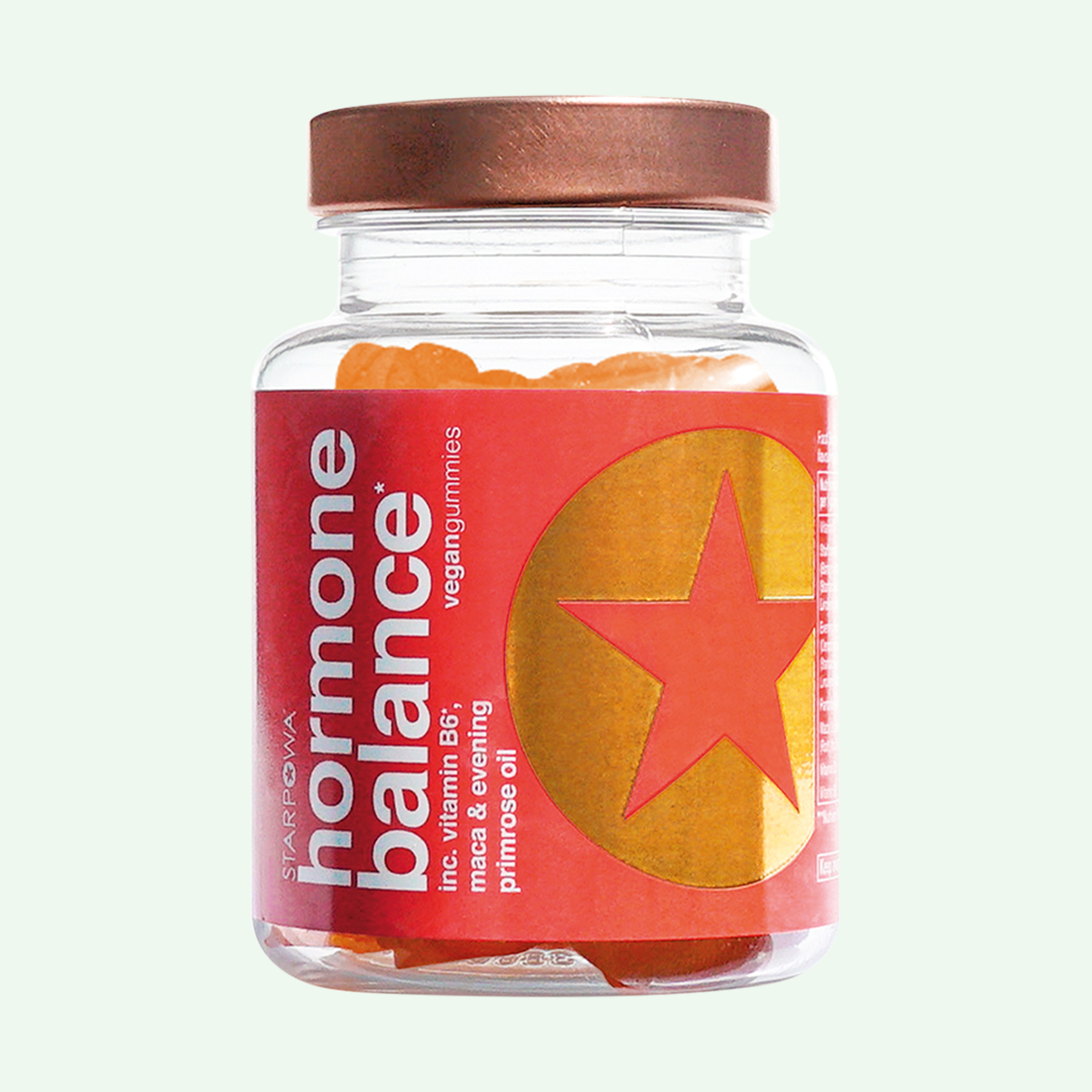 Starpowa hormone balance on white background