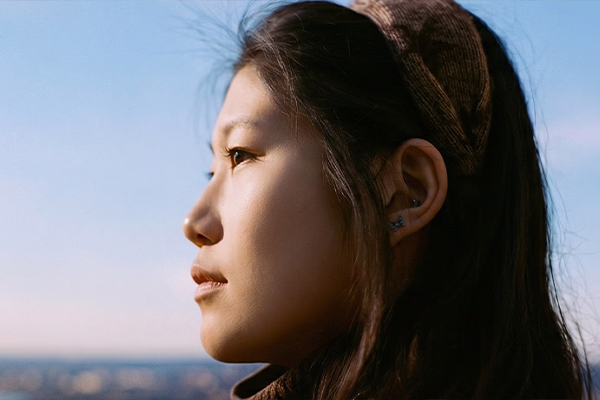 Female looking away from camera