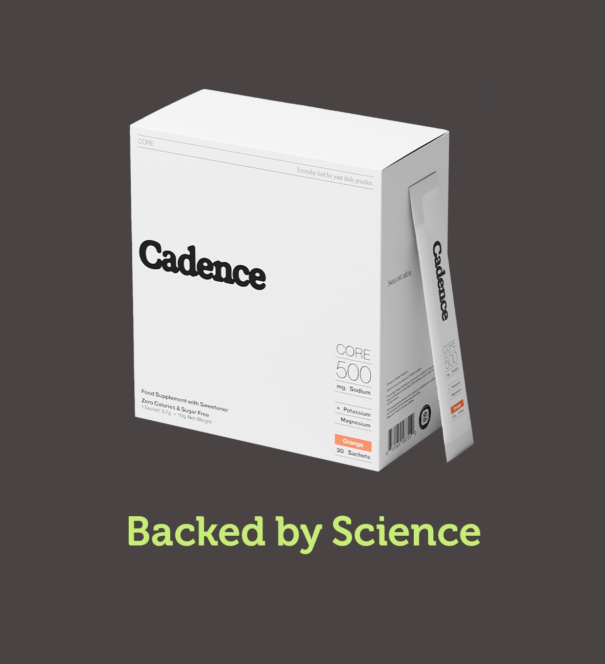 grey background and yellow/green text to highlight products in sports nutrition range