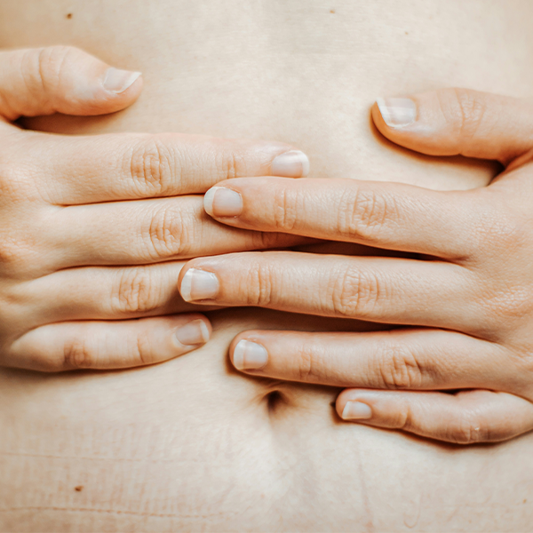 Female close up with hands on waist