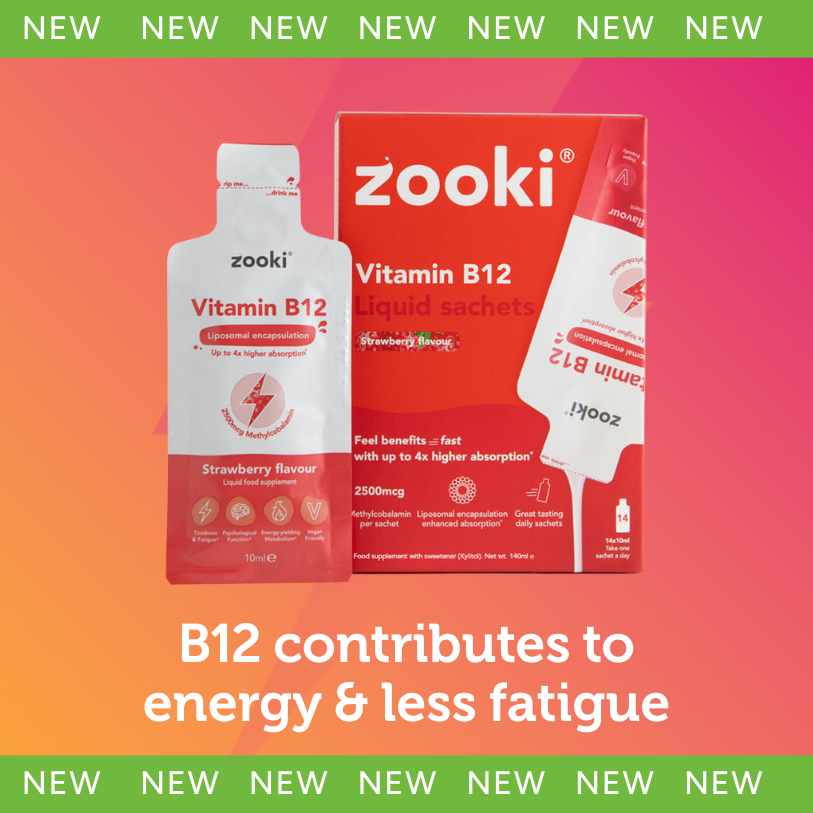B12 contributes to energy & less fatigue