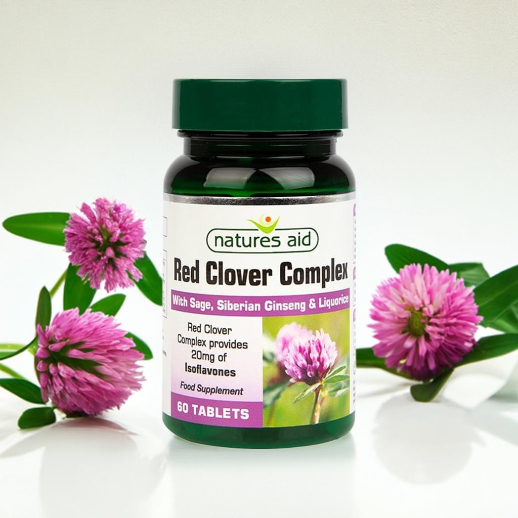 Natures Aid Red Clover Complex 60 Tablets image 1