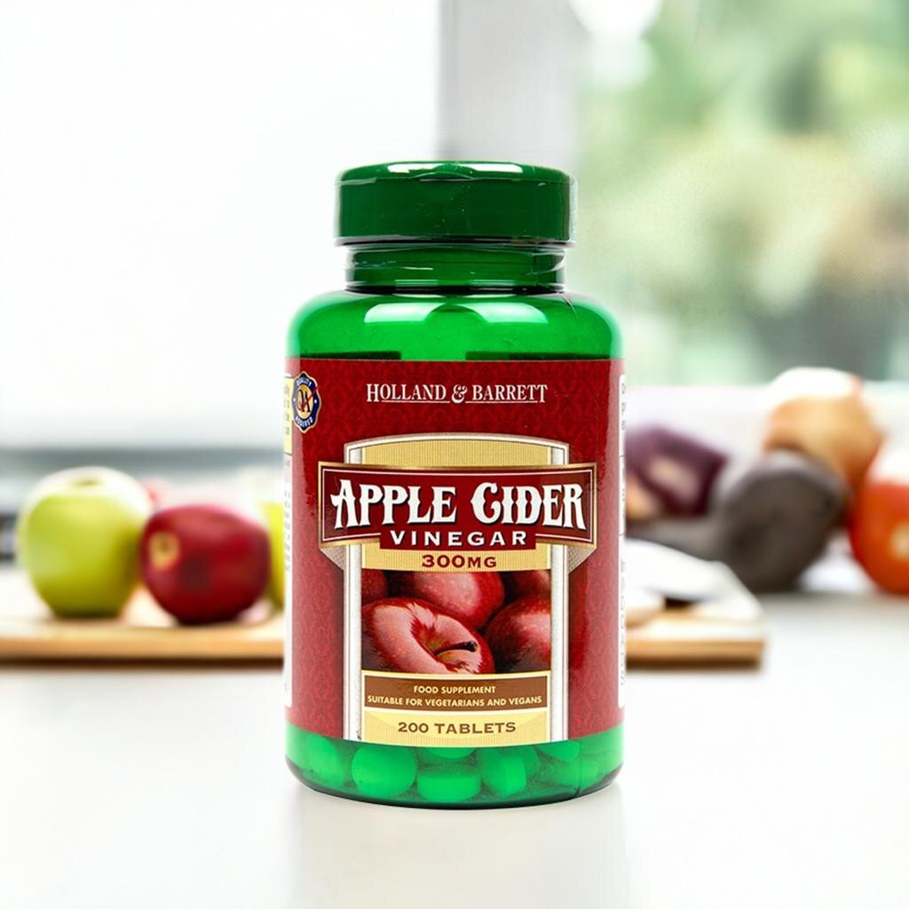 Holland & Barrett Apple Cider Vinegar 200 Tablets 300mg image 1