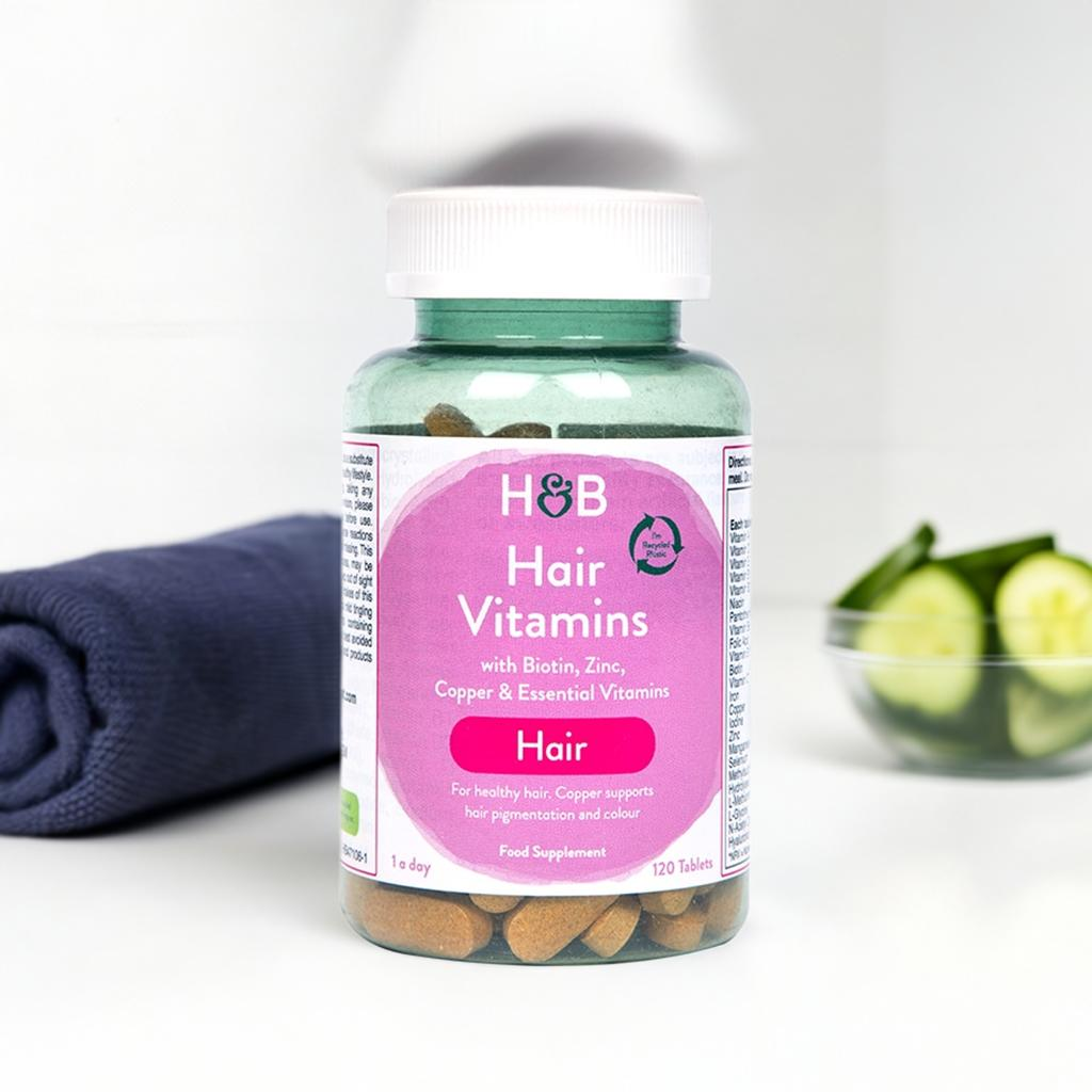 Holland & Barrett Hair Vitamins 120 Tablets image 1