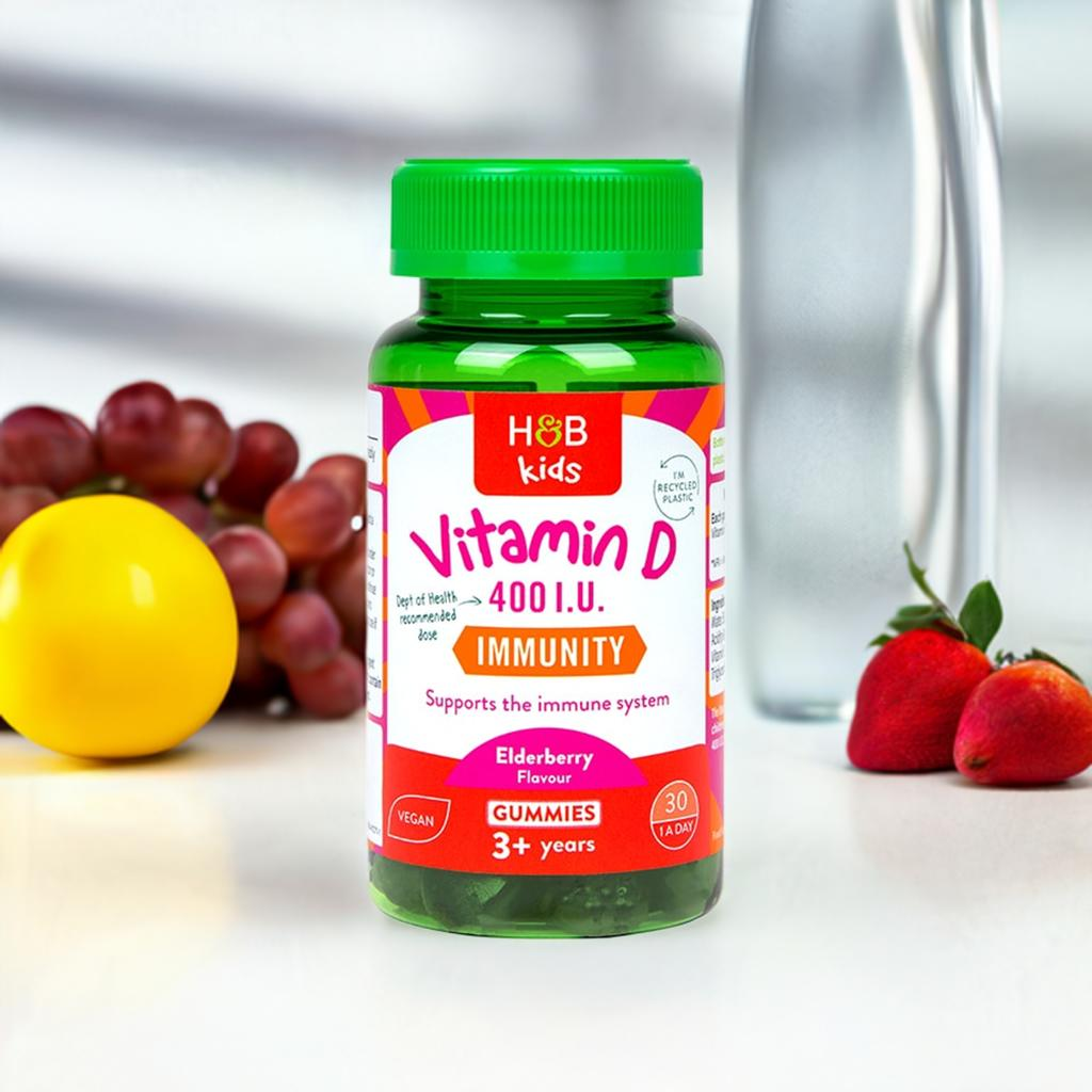 Holland & Barrett Kids Vitamin D 10µg 30 Gummies image 1