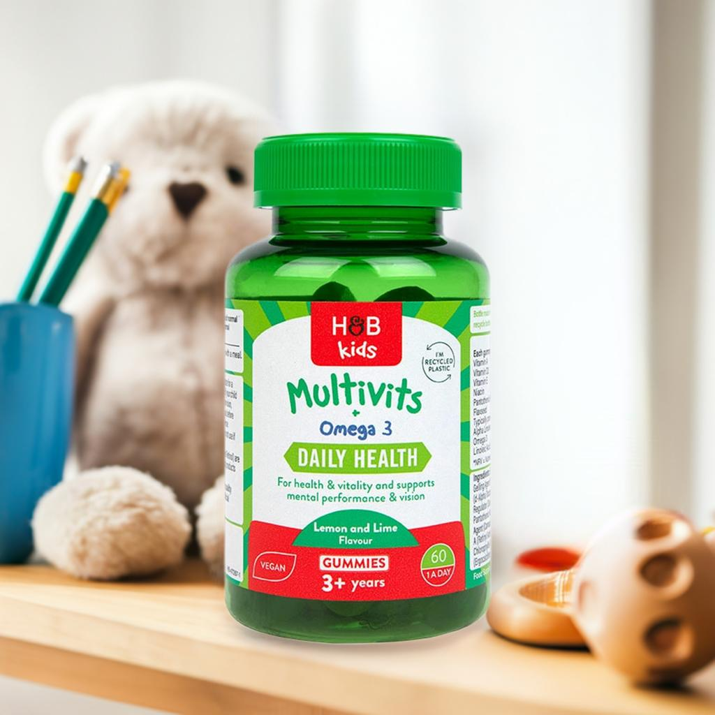Holland & Barrett Kids Multivit & Omega 60 Gummies image 1