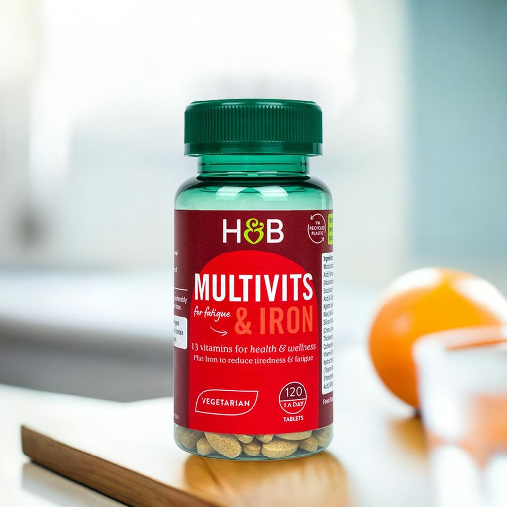 Holland & Barrett Multivitamins & Iron 120 Tablets image 1