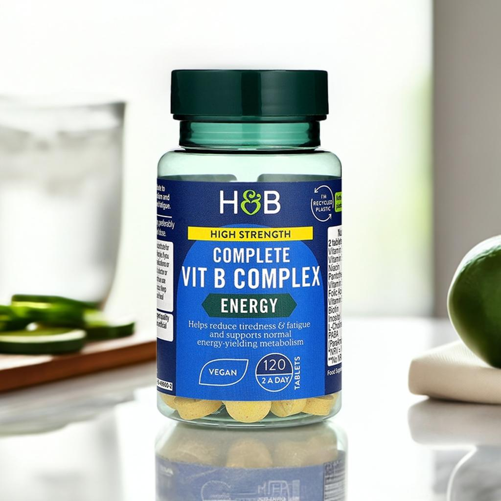 Holland & Barrett High Strength Complete Vit B Complex 120 Tablets image 1