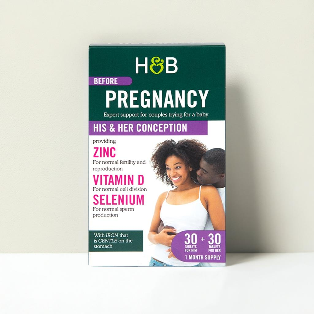 Holland & Barrett Conception Support For Him & Her 30+30 Tablets image 1