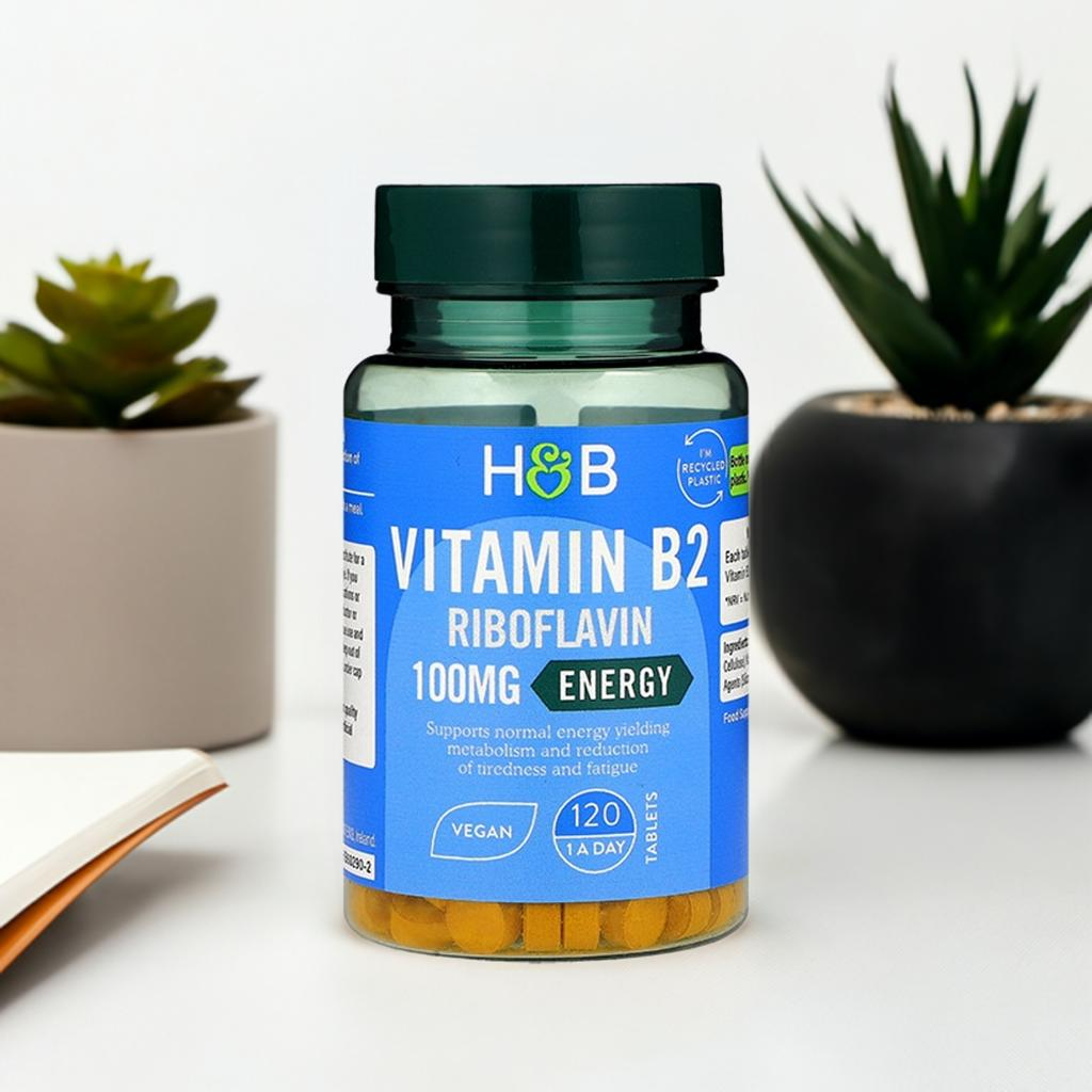 Holland & Barrett Vitamin B2 + Riboflavin 100mg 120 Tablets image 1