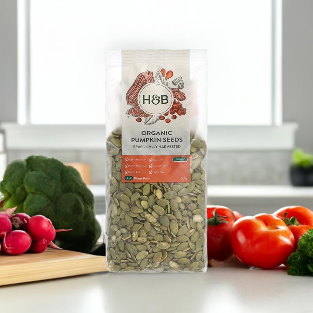 Holland & Barrett Organic Pumpkin Seeds 500g image 1