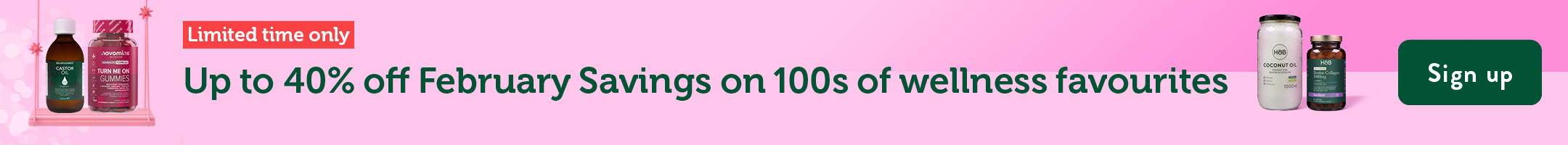 feb savings strip banner limited time only