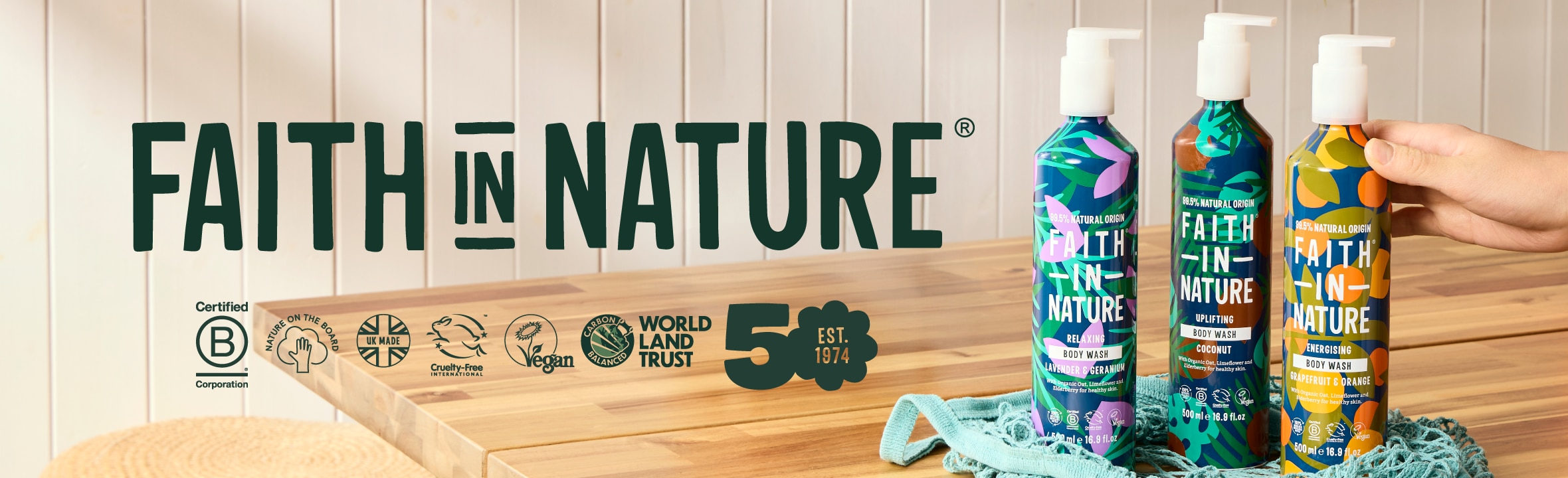 Faith in nature product shot