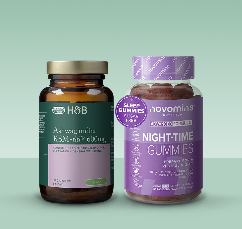 Sleep & Calm H&B Ashwagandha & Novomins Night-time gummies