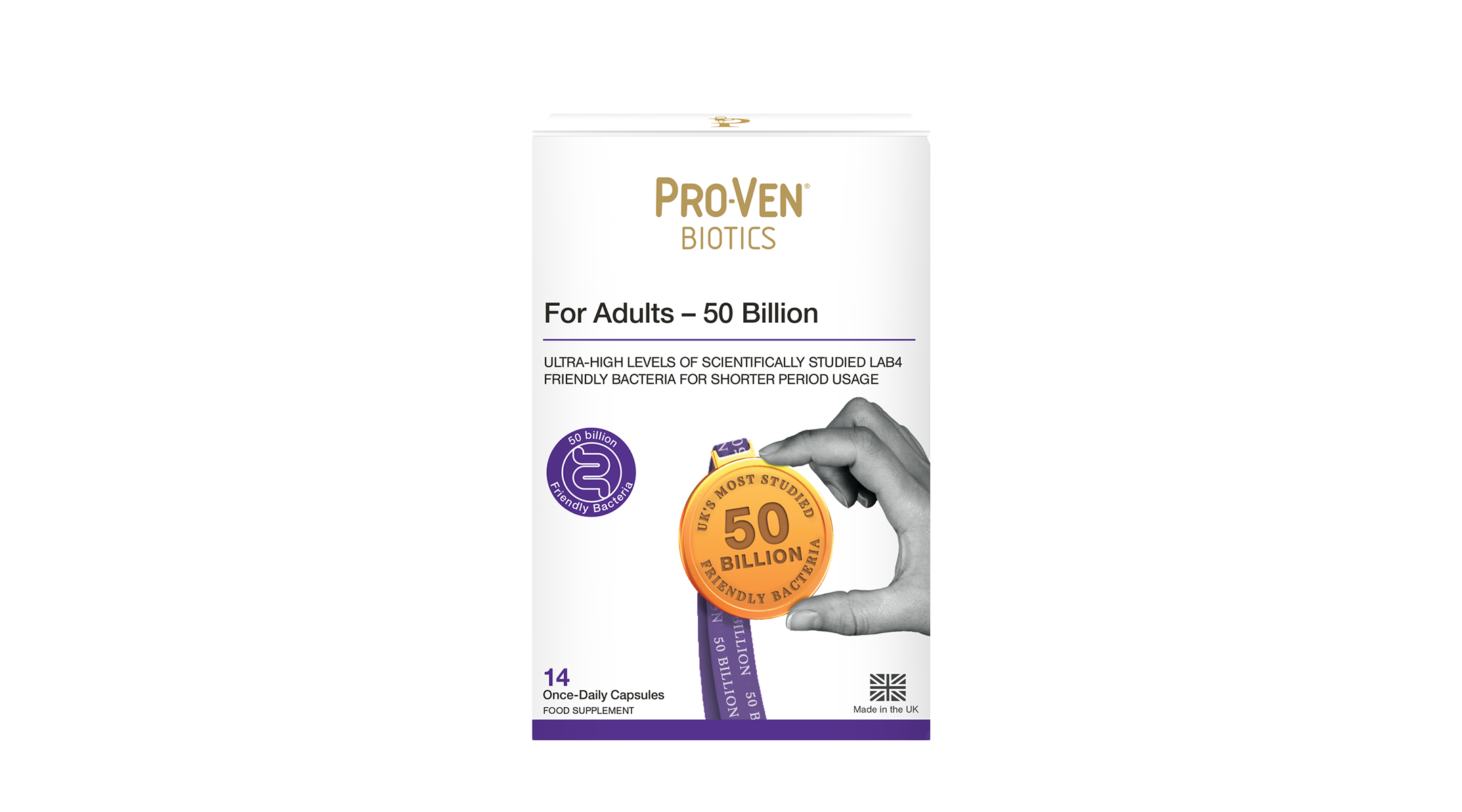 Pro-ven Biotics Adult Acidophilus & Bifidus 50 Billion 14 Capsules