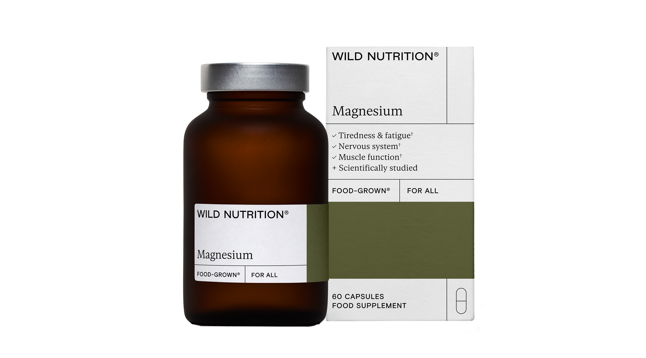 Wild Nutrition Magnesium 60 Capsules